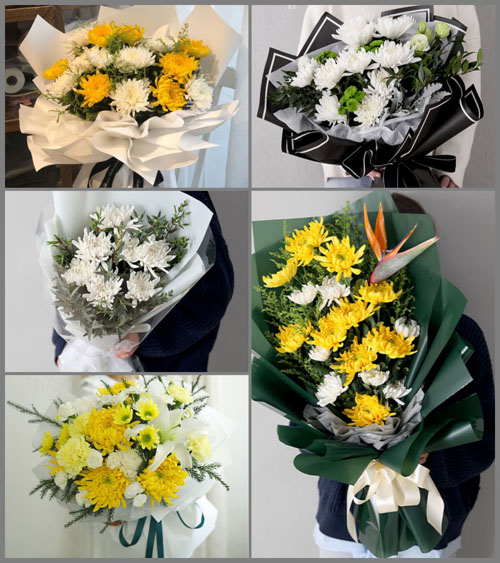 河北保定定州市开元镇白事花束代送